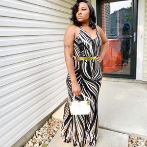 Spaghetti strap beaded dress